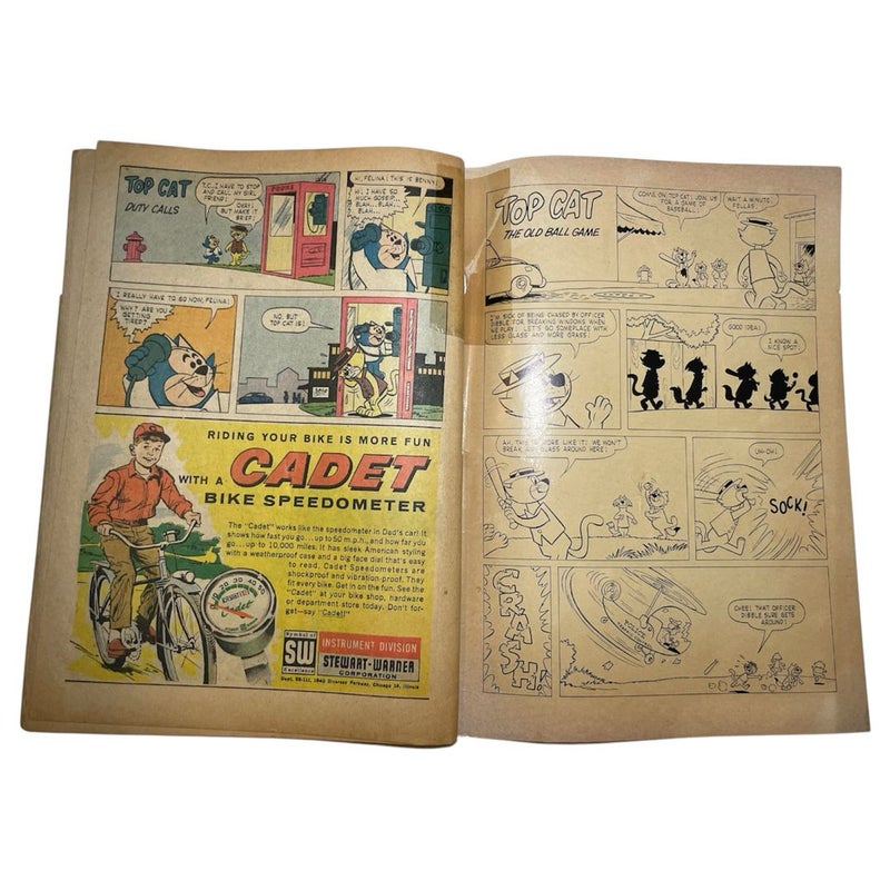 RARE Top Cat #1 Gold Key Issue Dell Comics (Dec-Feb 1962) Remaindered Damaged