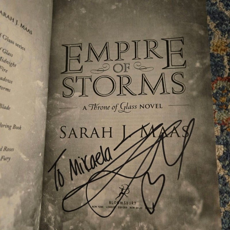 Signed Throne of Glass 1,3,4,5 