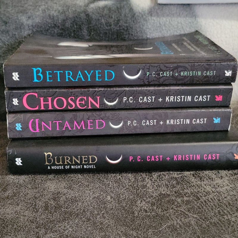 A House of Night Novels: Betrayed, Chosen, Untamed, and Burned