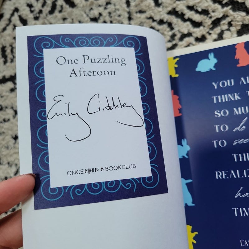 One Puzzling Afternoon SIGNED