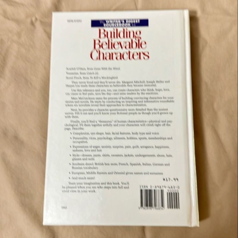 The Writer's Digest Sourcebook for Building Believable Characters by ...