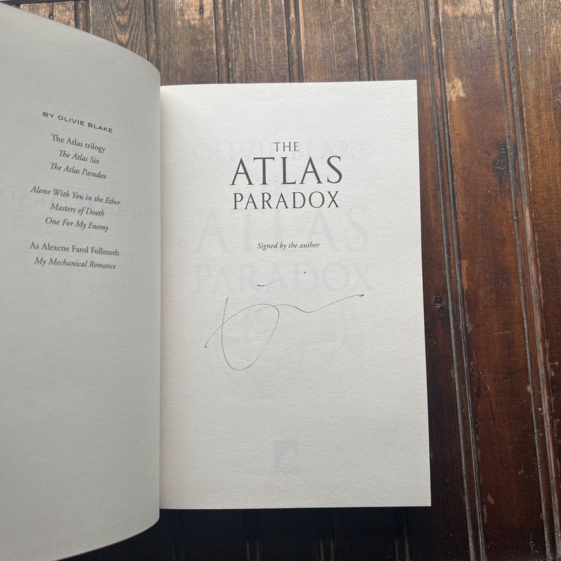 Fairyloot The Atlas deals Six- Signed