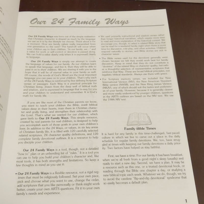 Our 24 Family Ways