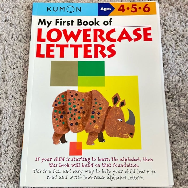 My First Book of Lowercase Letters