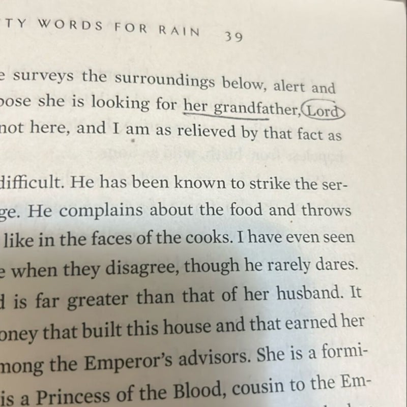 Fifty Words For Rain