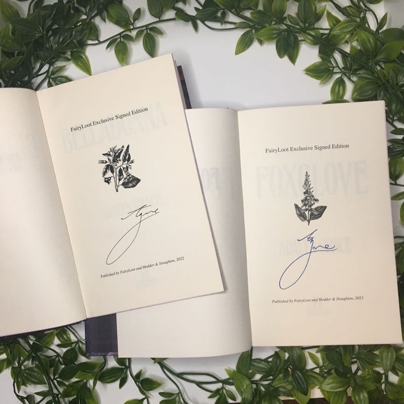 Belladonna & Foxglove SIGNED by author FairyLoot Exclusive 