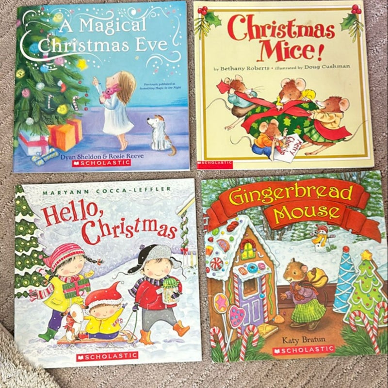 4 Christmas Books titles in description 