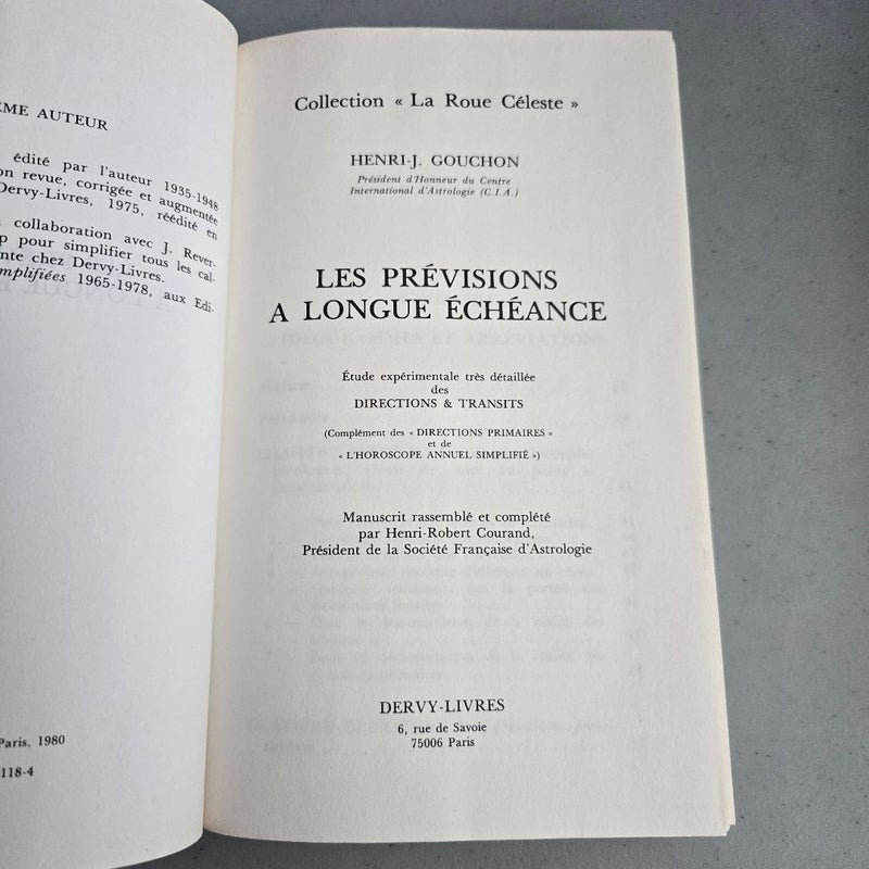 Les prévisions a longue échéance