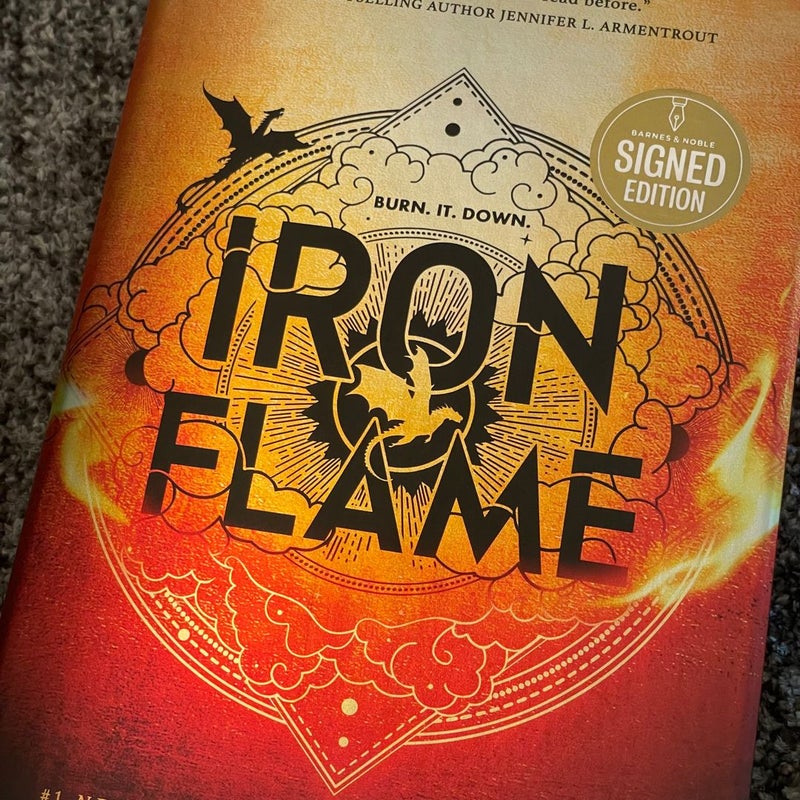 Iron Flame HAND SIGNED 1st edition 