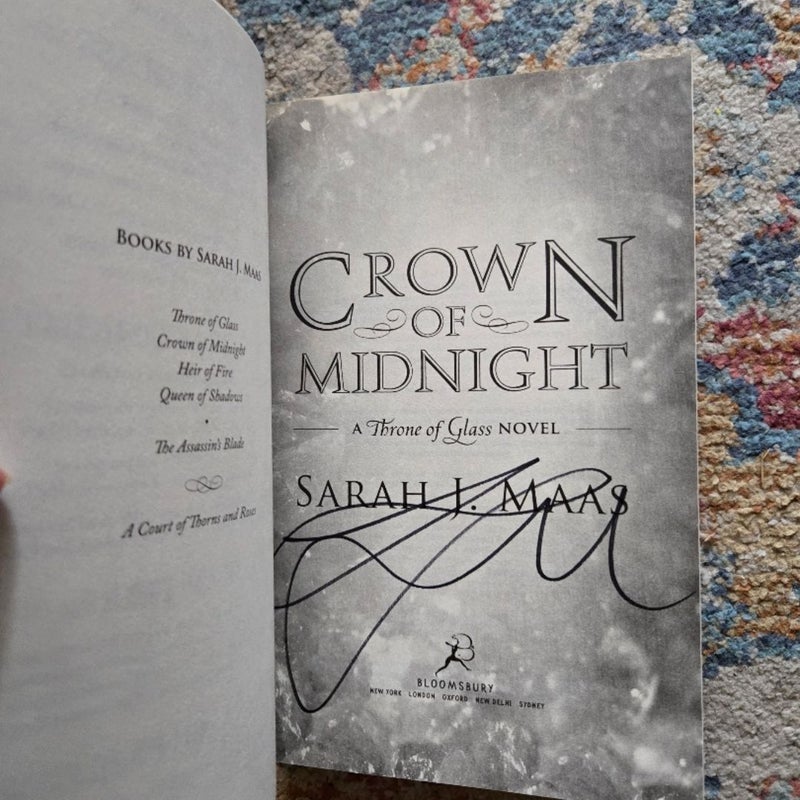 Signed Crown of Midnight 