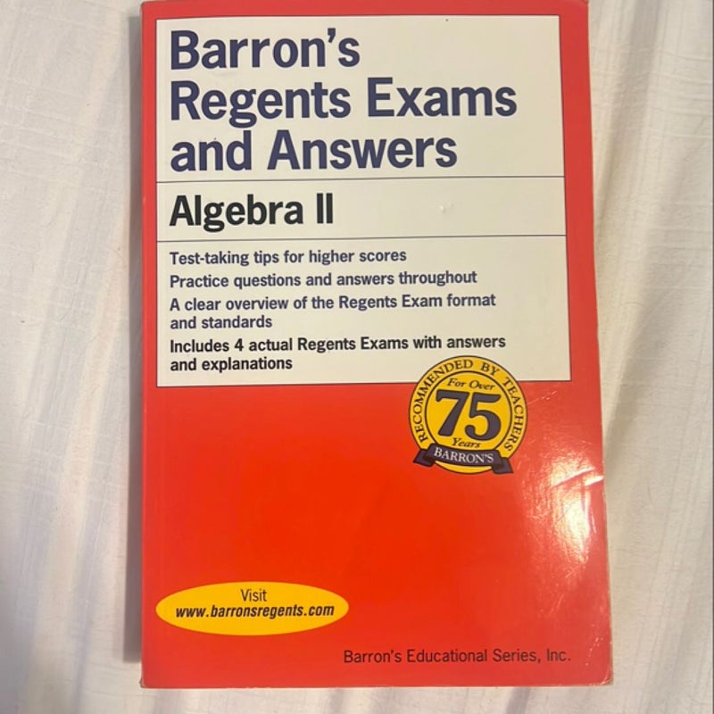 Barron's Regents Exams and Answers: Algebra II