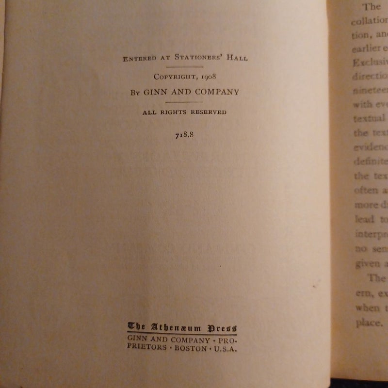 THE NEW HUDSON SHAKESPEARE THE TRAGEDY OF MACBETH