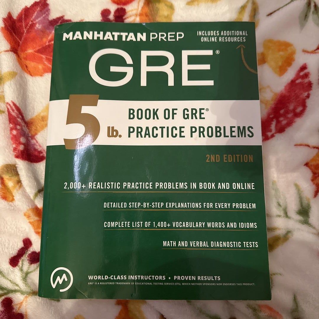 by　Practice　of　GRE　Book　Manhattan　Pangobooks　Prep,　Paperback　Lb.　Problems