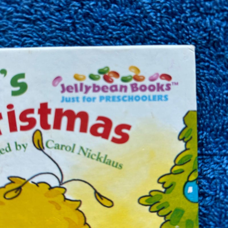 Little Golden Book- Big Bird’s Ticklish Christmas. Vintage Book 1997