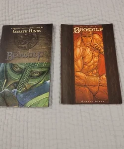 Beowulf Adaptation by Gareth Hinds 2 books editions plus DVD bundle.