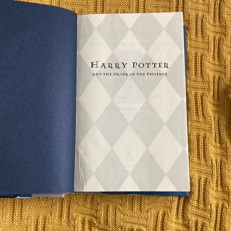 Harry Potter and the Order of the Phoenix 1st Edition