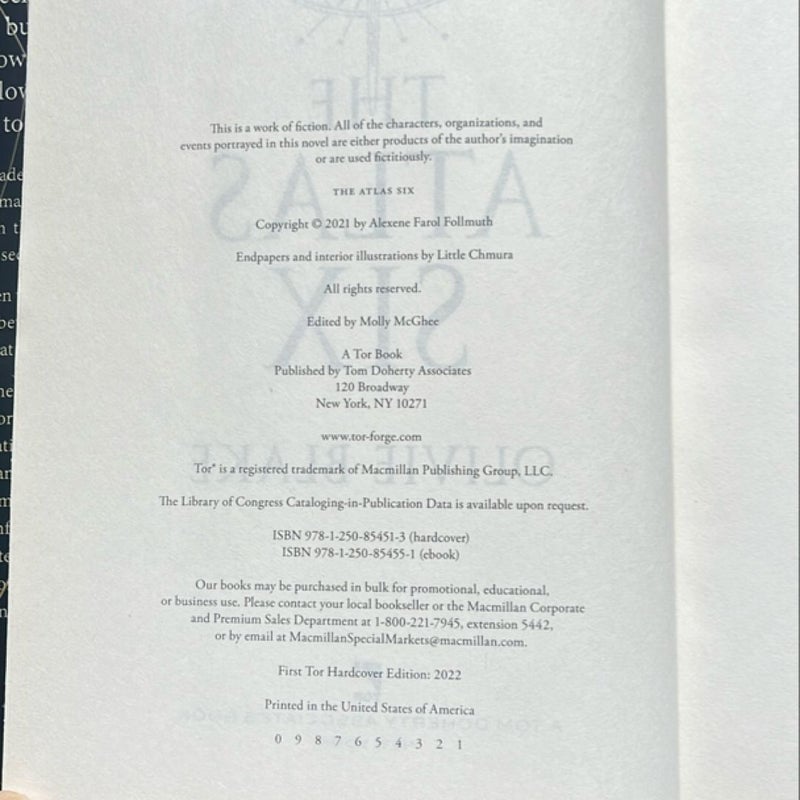 The Atlas Six (First Edition)