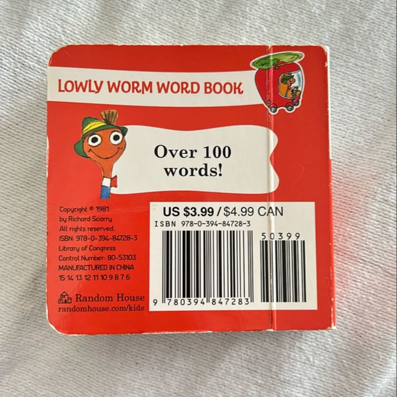 Richard Scarry's Lowly Worm Word Book