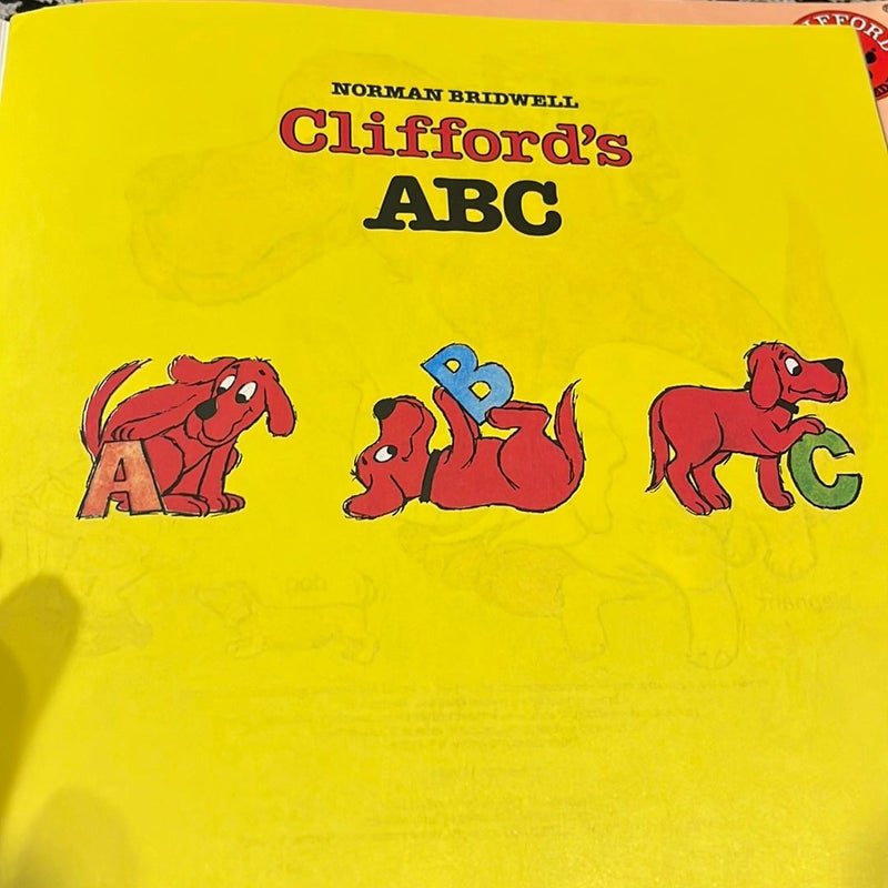 Clifford 2 book bundle: Clifford's Abc and Clifford’s Manners 