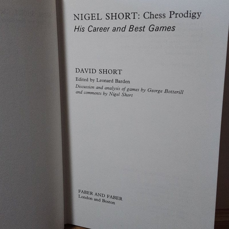 Nigel Short, Chess Prodigy