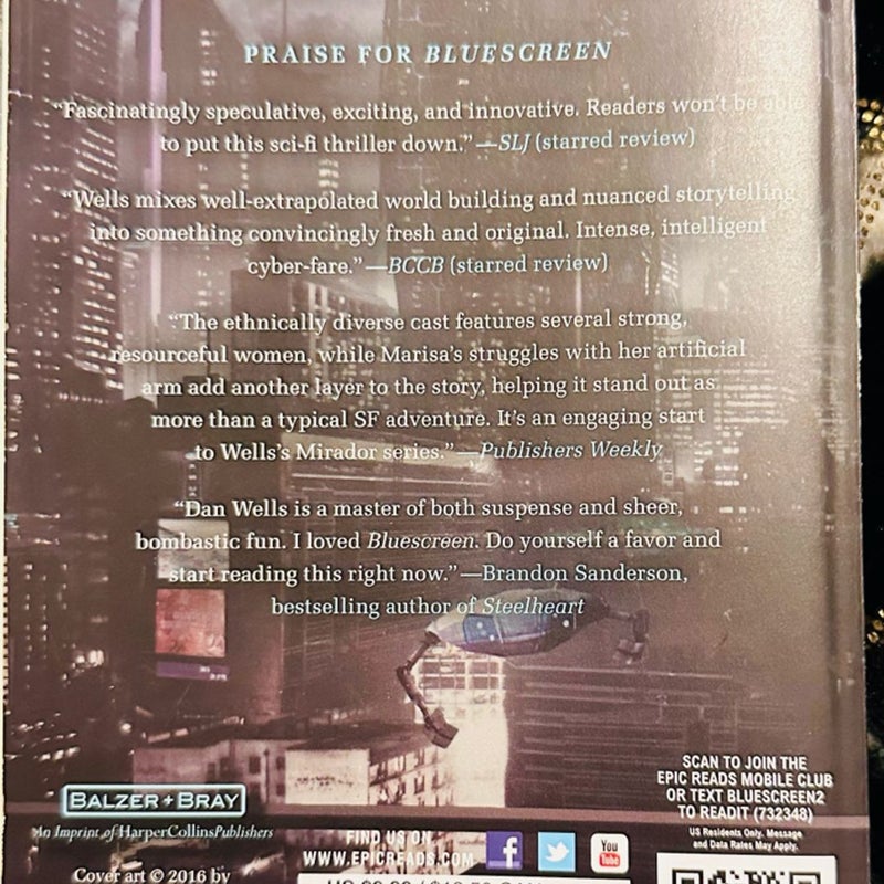 Bluescreen First Paperback Edition 2017