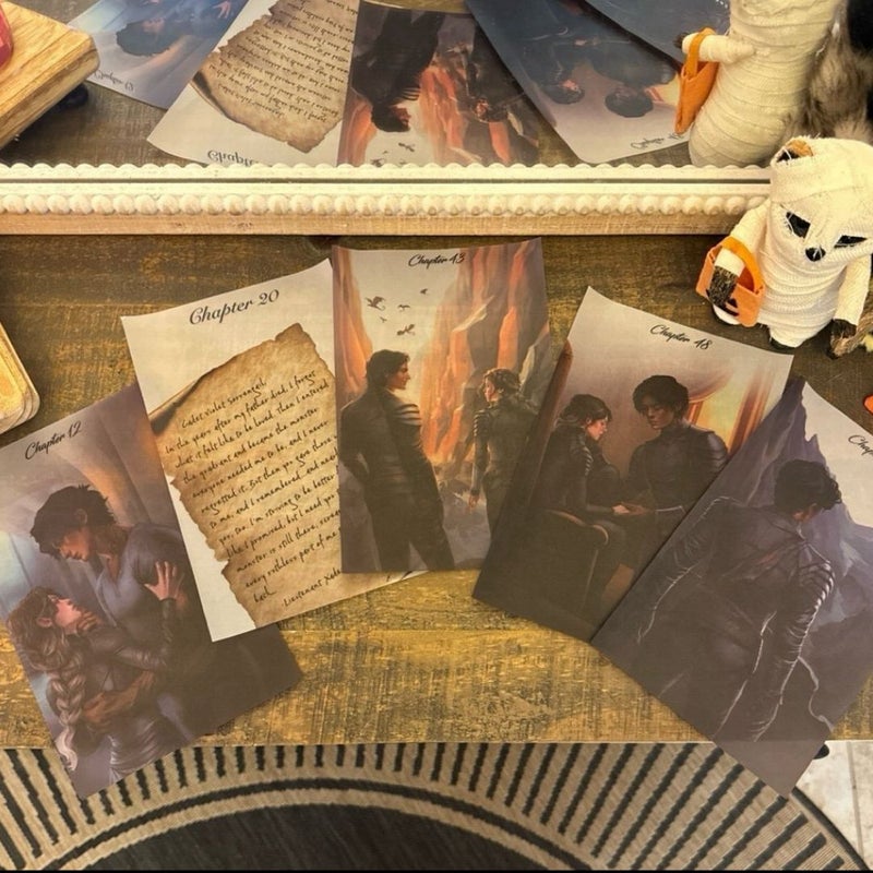 Fairyloot iron flame book overlays