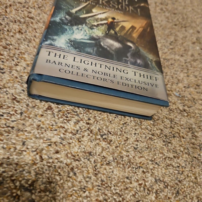 Barnes and Noble First Edition Collectors Exclusive 10th Anniversary Percy Jackson The Lightning Thief