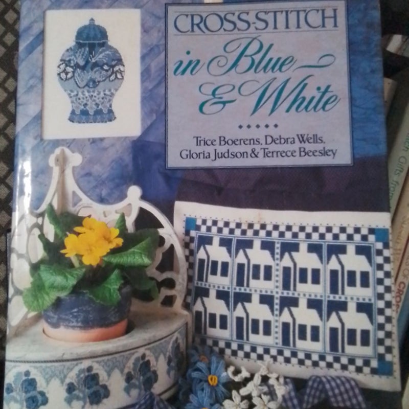 Cross-Stitch in Blue and White