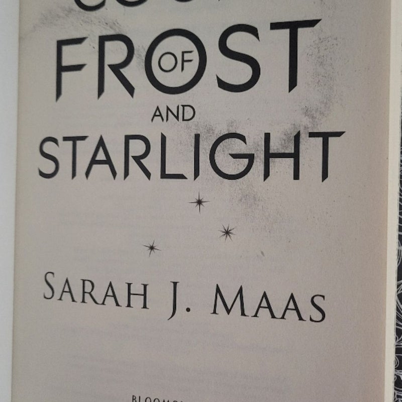 A Court of Frost and Starlight first edition