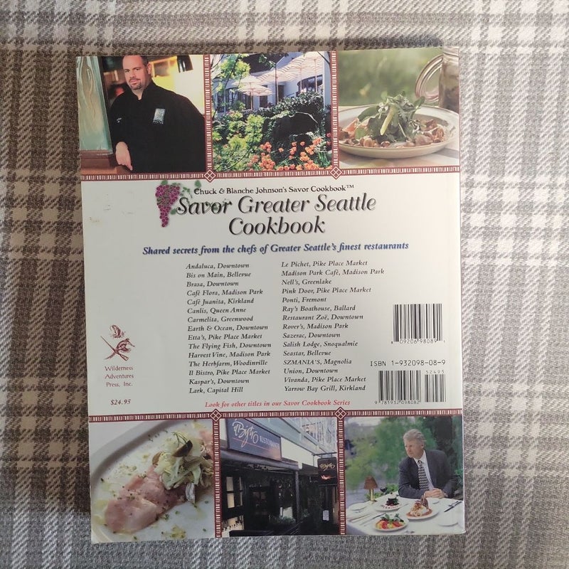 Savor Greater Seattle Cookbook