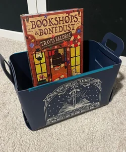 Bookshops and Bonedust book and storage bin from Bookish Box