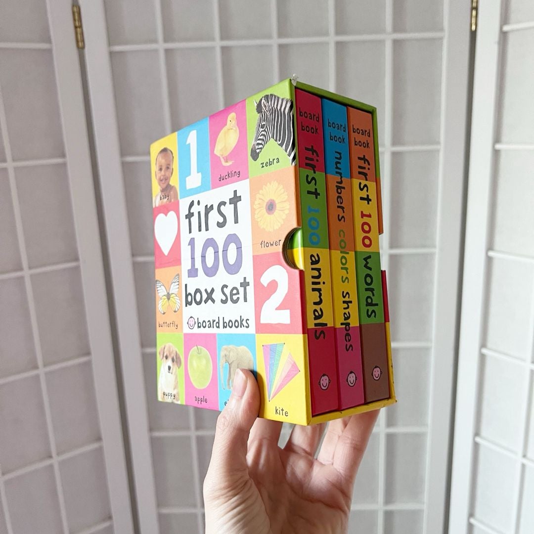 First 100 Board Book Box Set (3 Books)