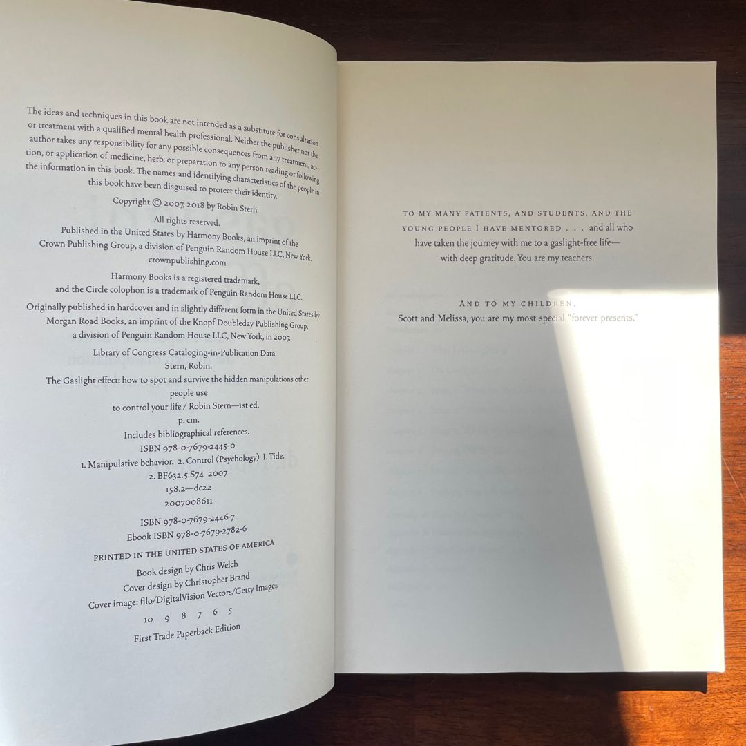 The Gaslight Effect By Dr. Robin Stern – How To Spot And Survive Hidden Manipulation – Good Condition