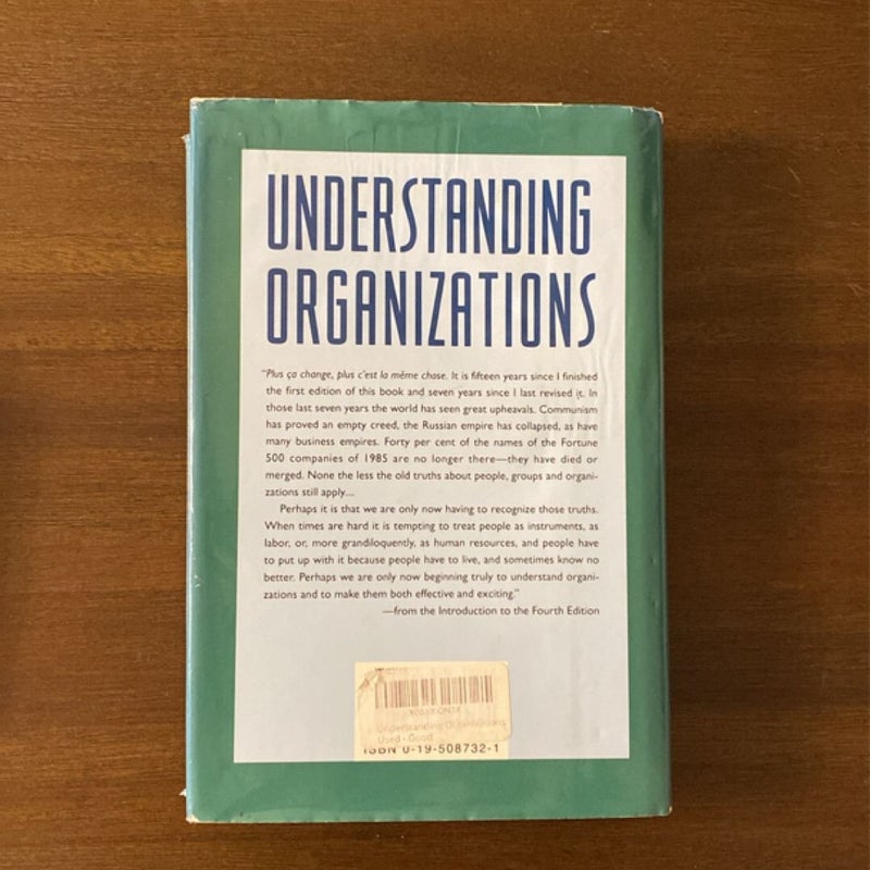 Understanding Organizations