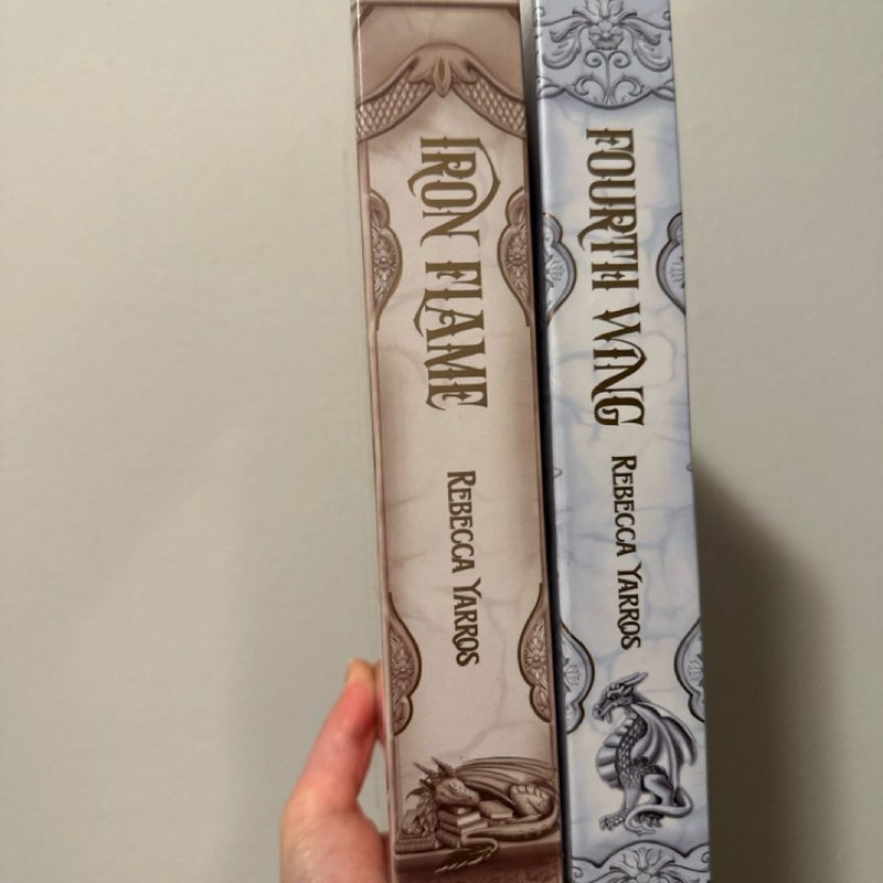 Bookish box fourth wing and iron flame brand new in wrapping 