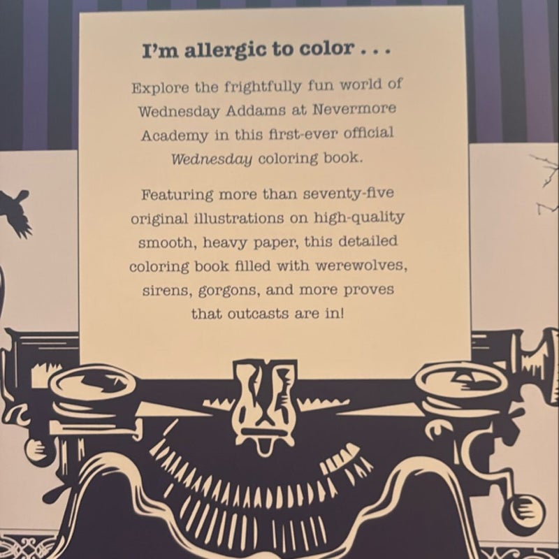 Wednesday: Official Coloring Book