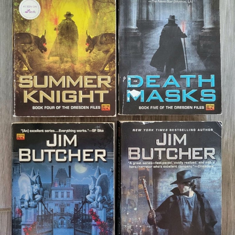 JIM BUTCHER DRESDEN FILES SERIES SET OF 7 PAPERBACK BOOKS #1 - 7 FIRST EDITION