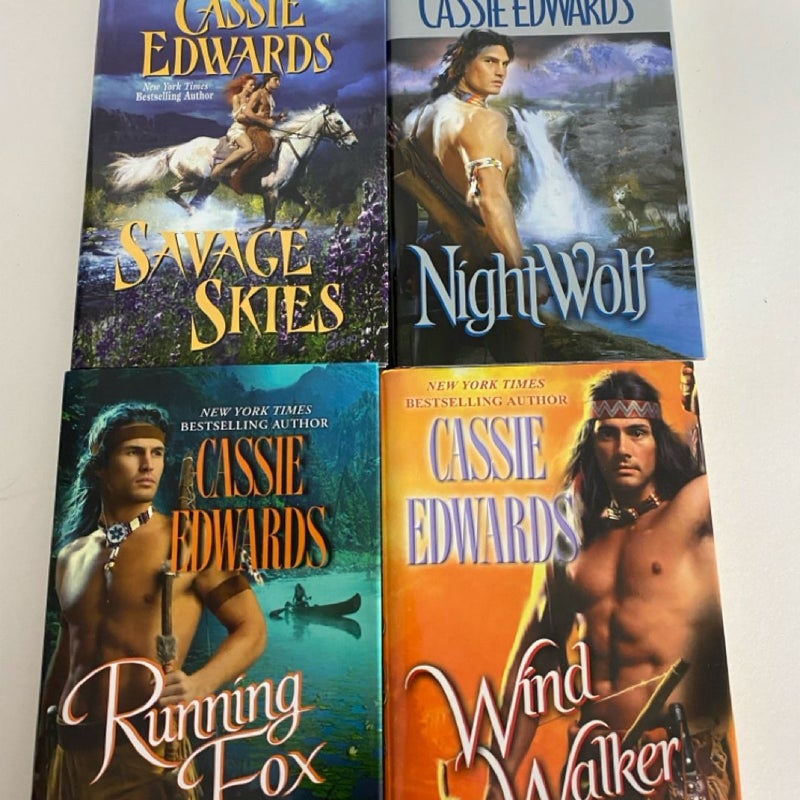 Book lot of 4 Cassie Edwards books 