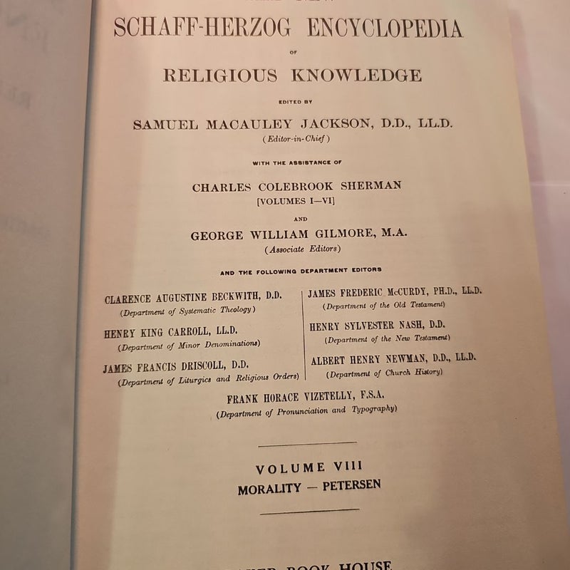 Schaff-Herzog Encyclopedia of Religious Knowledge