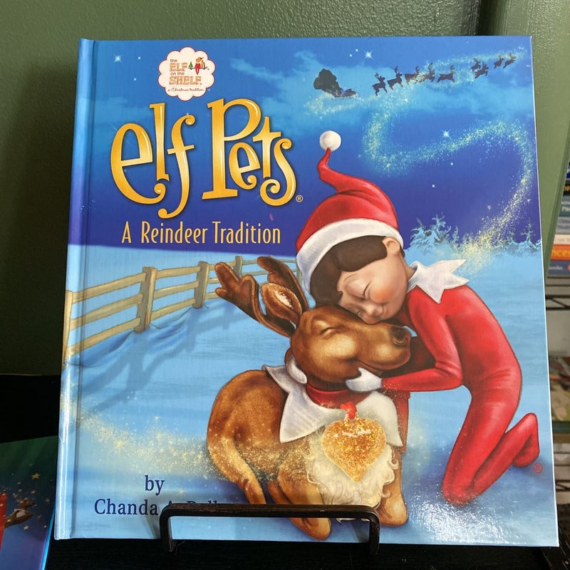 Elf Pets LOT- a Reindeer Tradition, a Saint Bernard Tradition and a Reindeer Tradition