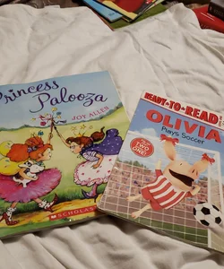 Olivia Goes to the Library; Olivia Plays Soccer; Princess Palooza