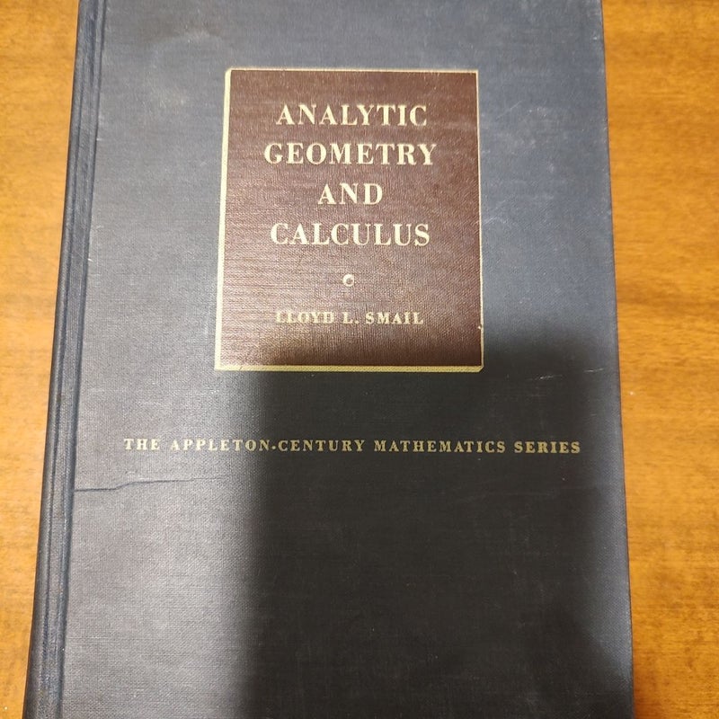 Analytic Geometry and calculus 