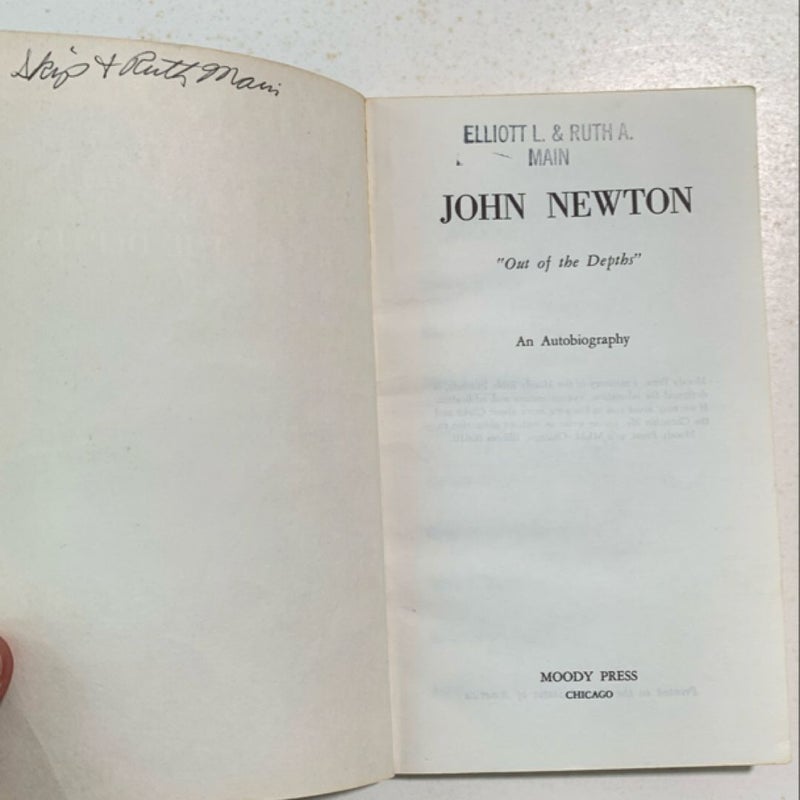 John Newton Out of the Depths 