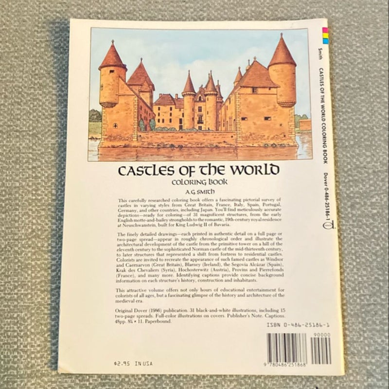 Castles of the World Coloring Book