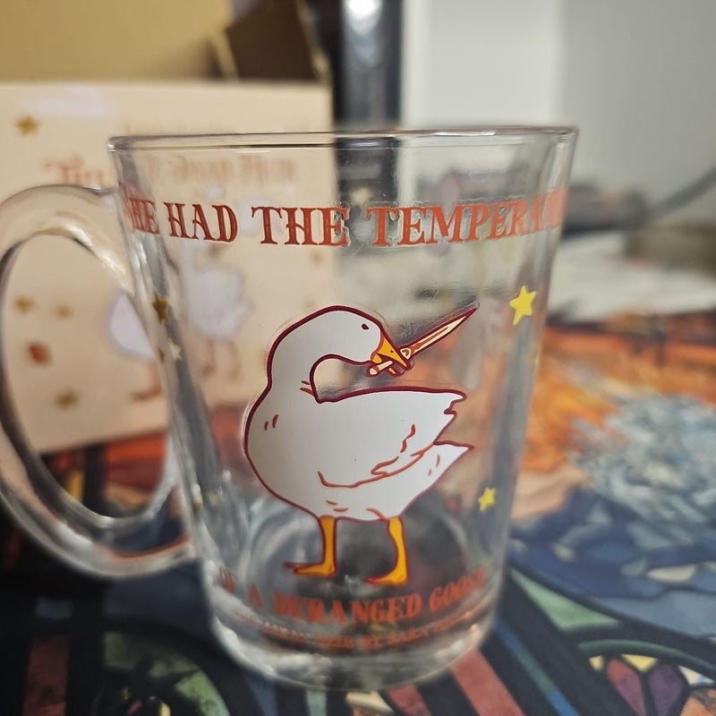 Fairyloot The Jasad Heir Fairyloot Exclusive Goose Quote Glass Mug Sara Hashem