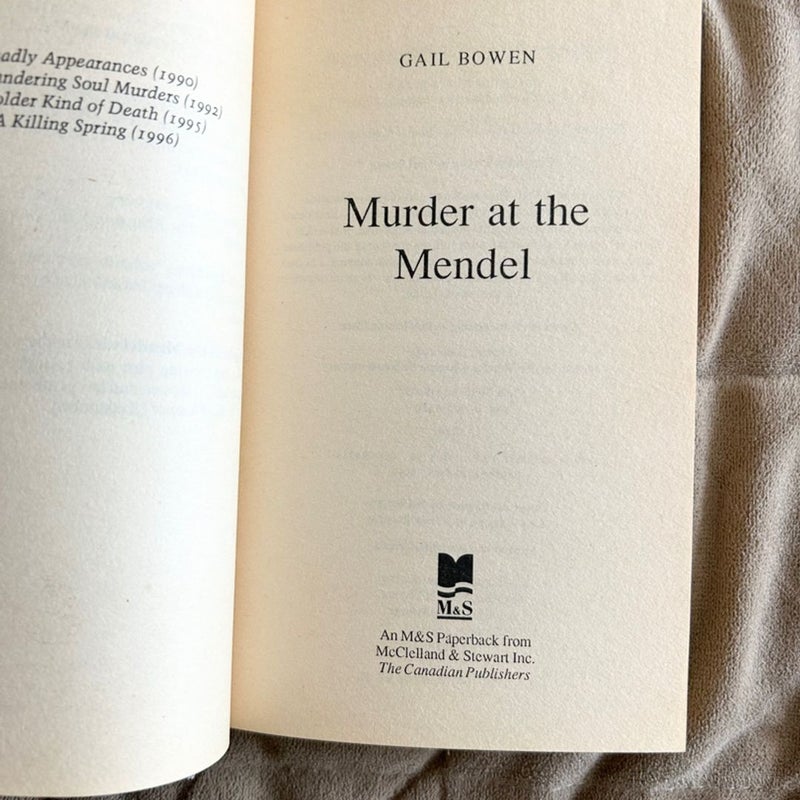 Murder at the Mendel 1374