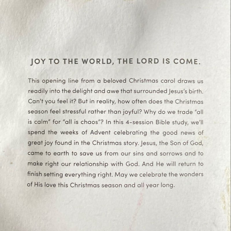 Joy to the World - Advent Study Book with Video Access