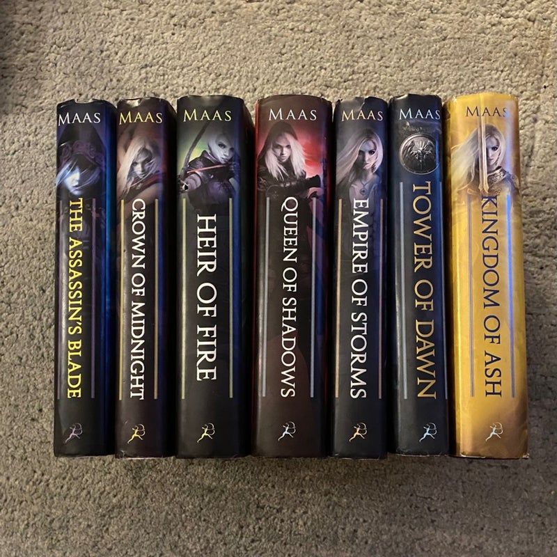 Throne of Glass Hardback Set 1st edition out of print (ToG not included)