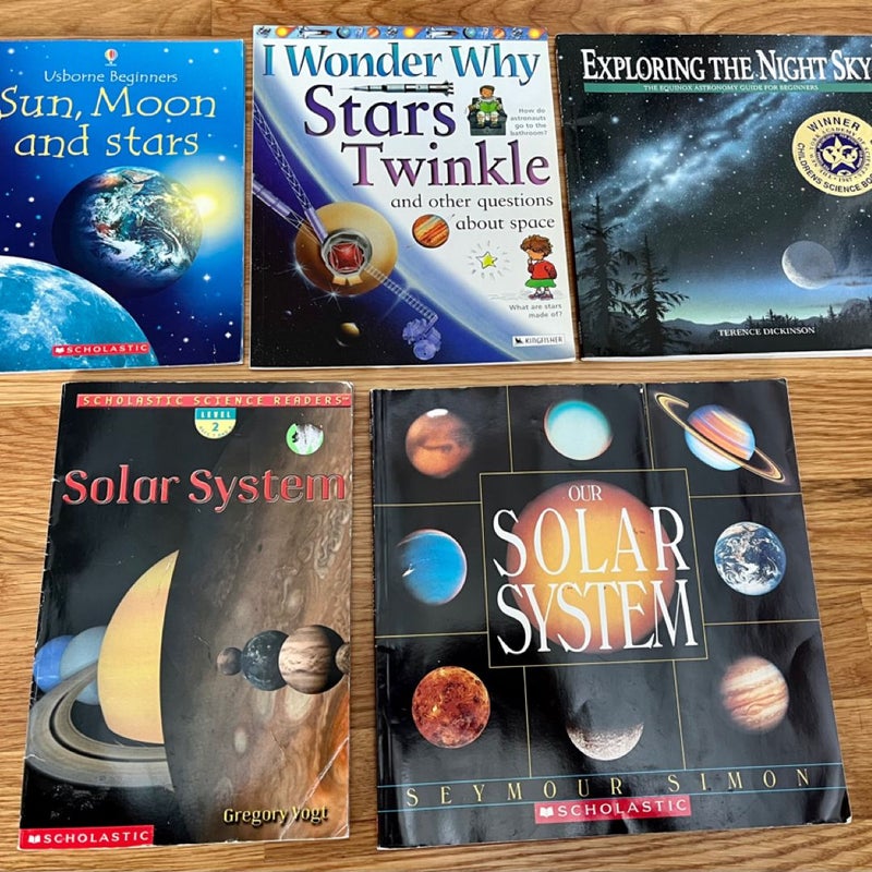 Set Bundle Books Astronomy Solar System Usborne Scholastic Teacher Homeschool 