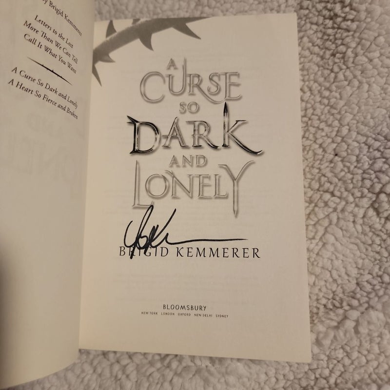 A Curse So Dark and Lonely SIGNED